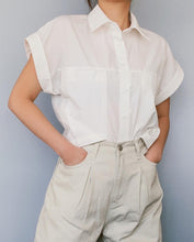 Load image into Gallery viewer, Dolman Short Sleeve Cropped Shirt