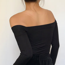 Load image into Gallery viewer, Off-shoulder Long Sleeve Top