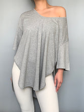 Load image into Gallery viewer, Oversized Scoop Neck Long Tee