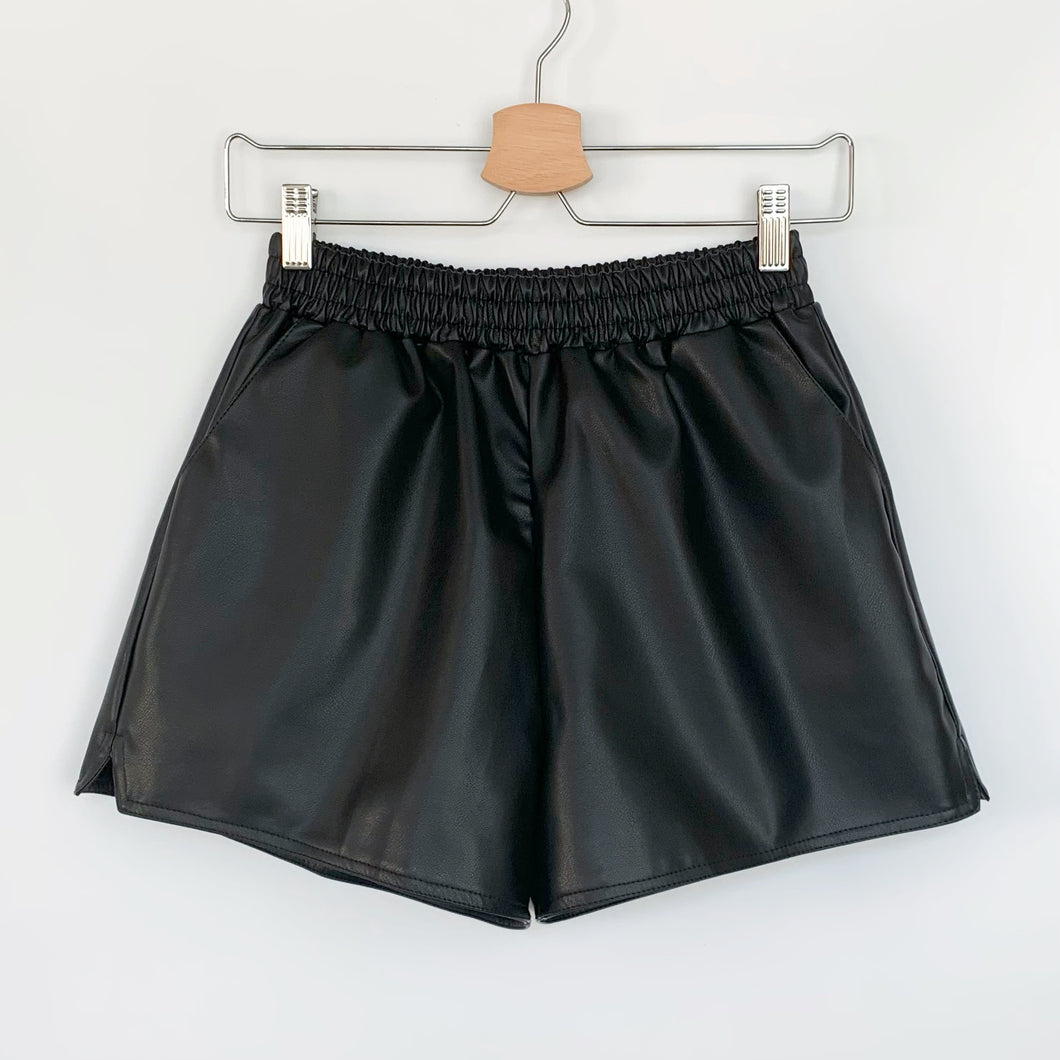 Faux Leather Shorts
