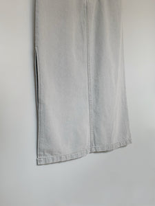 Maxi Denim Side Slit Skirt