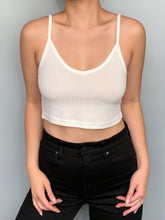 Load image into Gallery viewer, V Neck Cropped Tank Top