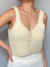 Load image into Gallery viewer, Sweetheart Neck Cable Knit Top