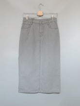 Load image into Gallery viewer, Maxi Denim Side Slit Skirt
