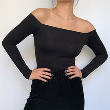 Load image into Gallery viewer, Off-shoulder Long Sleeve Top